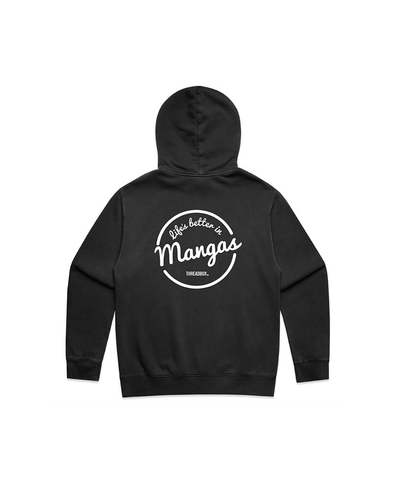 Relax faded hood Life's Better in Mangas - Threadbox