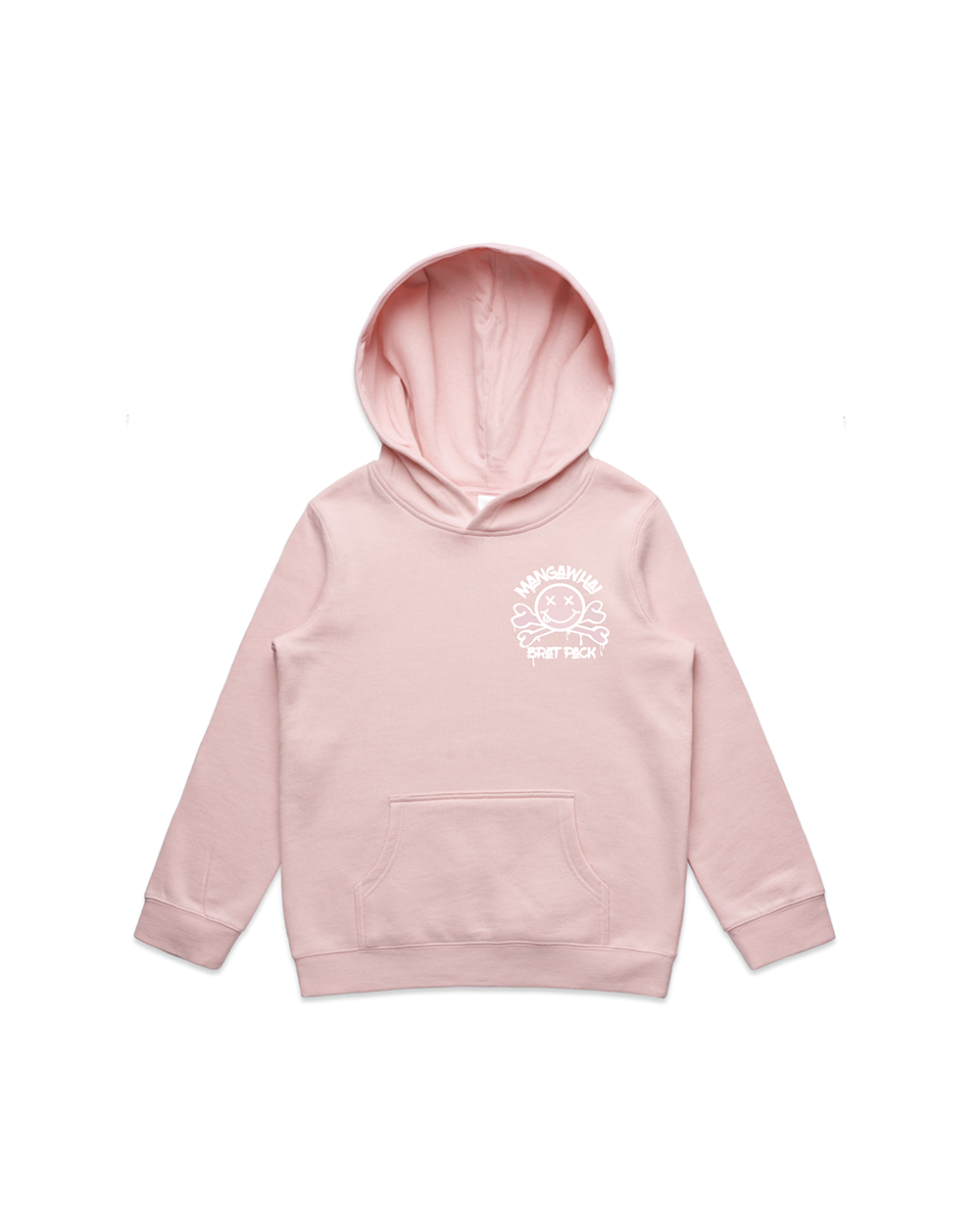 Kids pink Brat Pack Hood - Threadbox