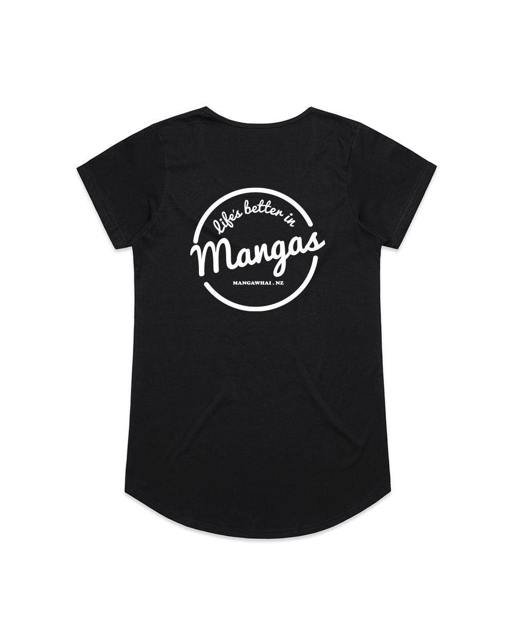 Ladies Life's Better Black Tee - Threadbox