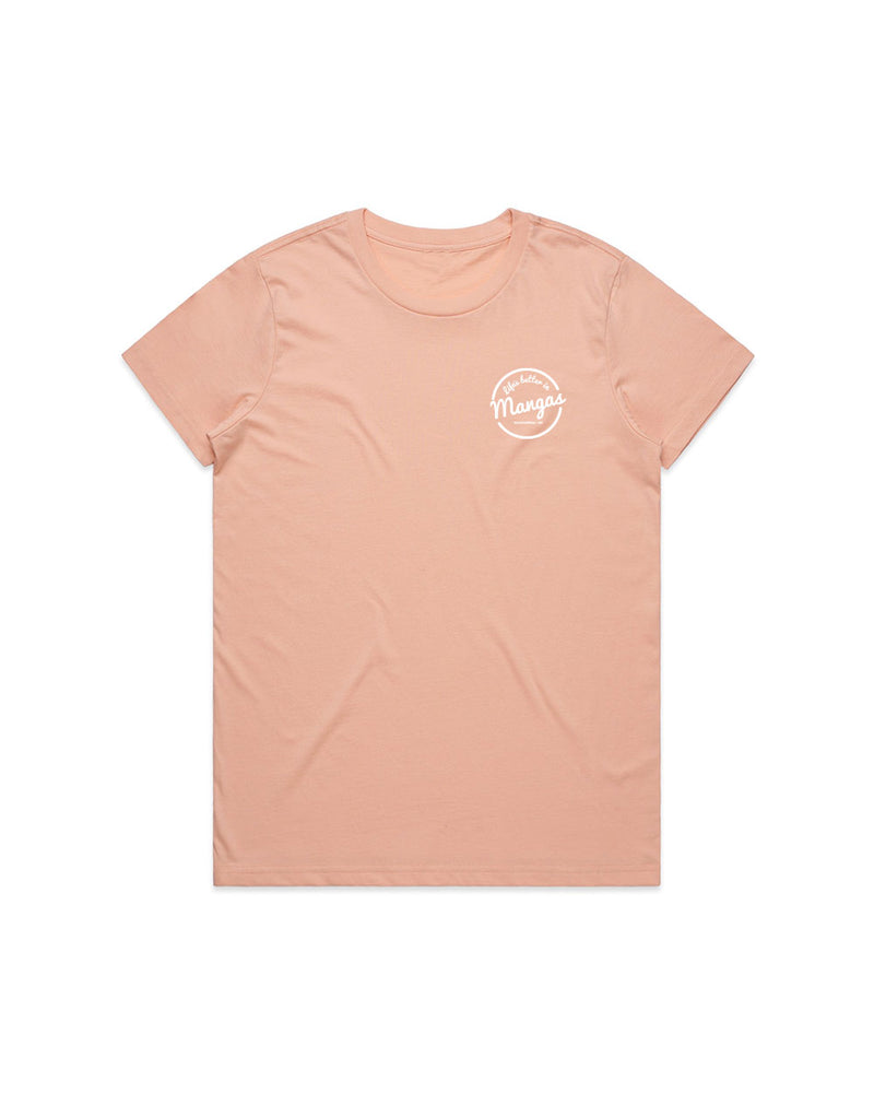 Ladies Life's Better Pink Tee - Threadbox
