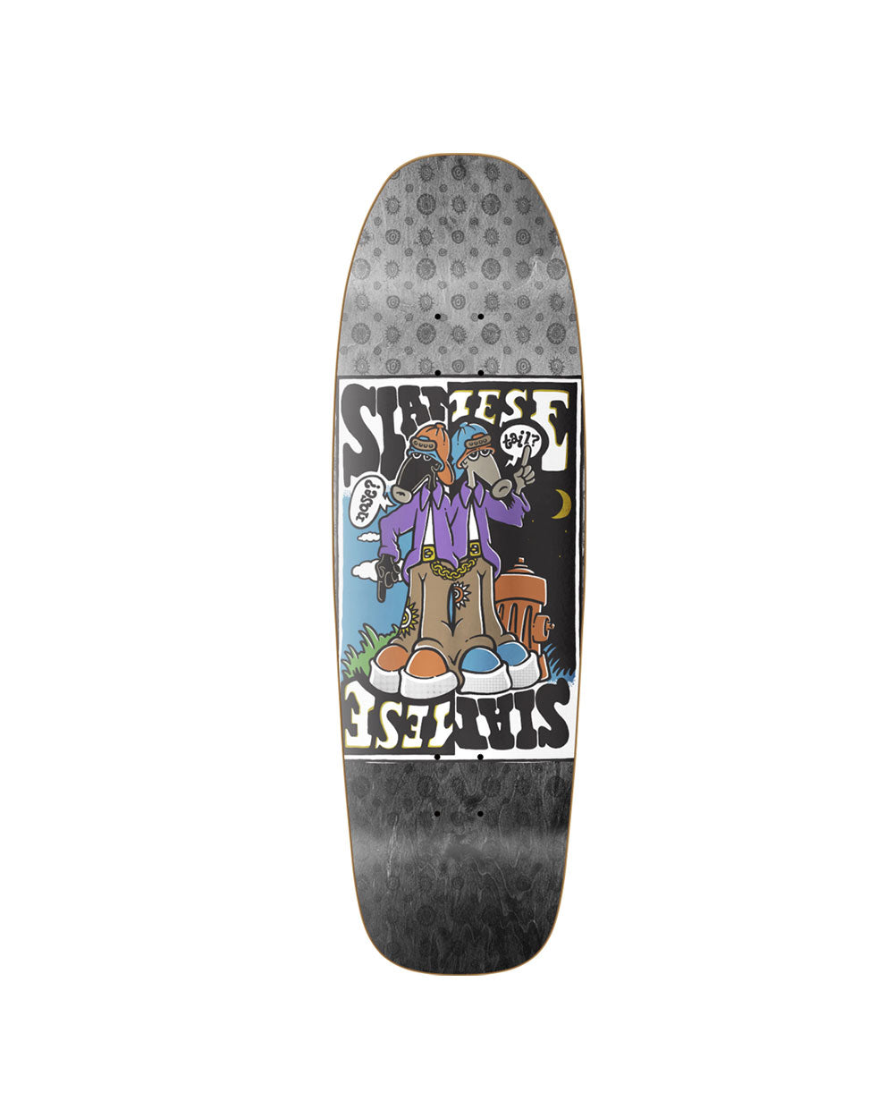 New Deal Siamese Doublekick Metallic Skateboard Deck - Threadbox