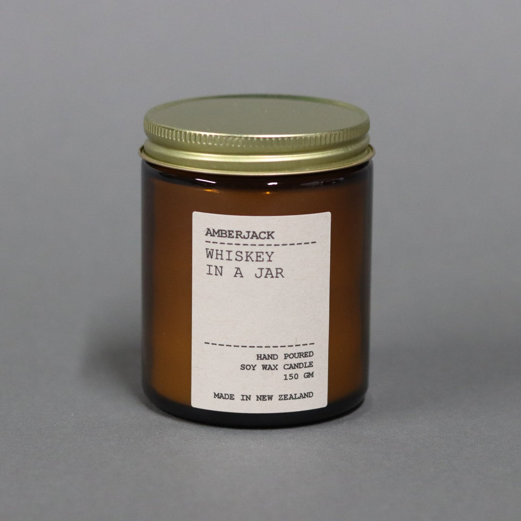 Amberjack Whiskey in a jar - Soy Candle - Threadbox
